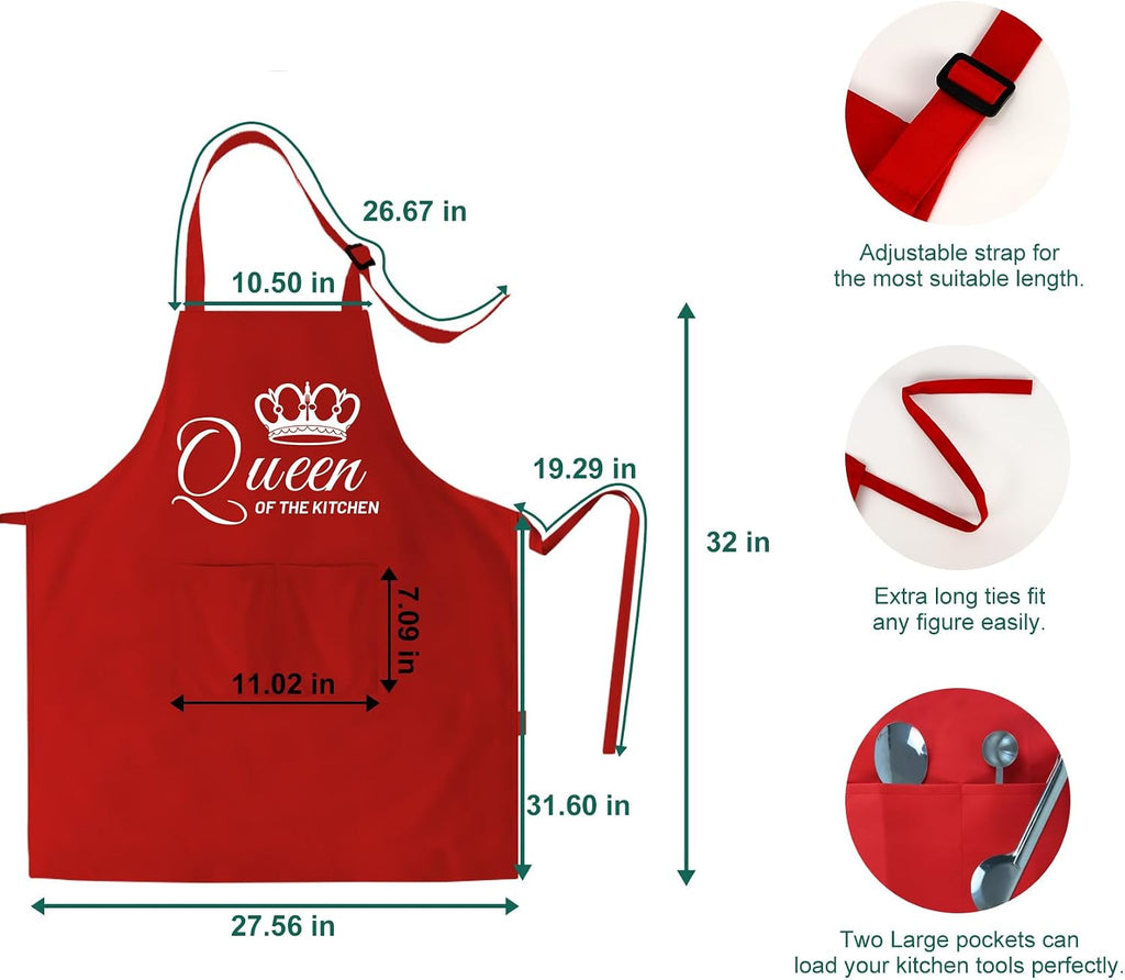 Delightful His and Her Aprons Set - Perfect Couple Gifts for Cooking Lovers on Valentine's Day, Anniversaries, and Weddings